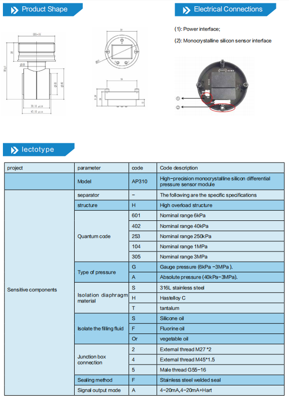 pressure transducer sensor China good company